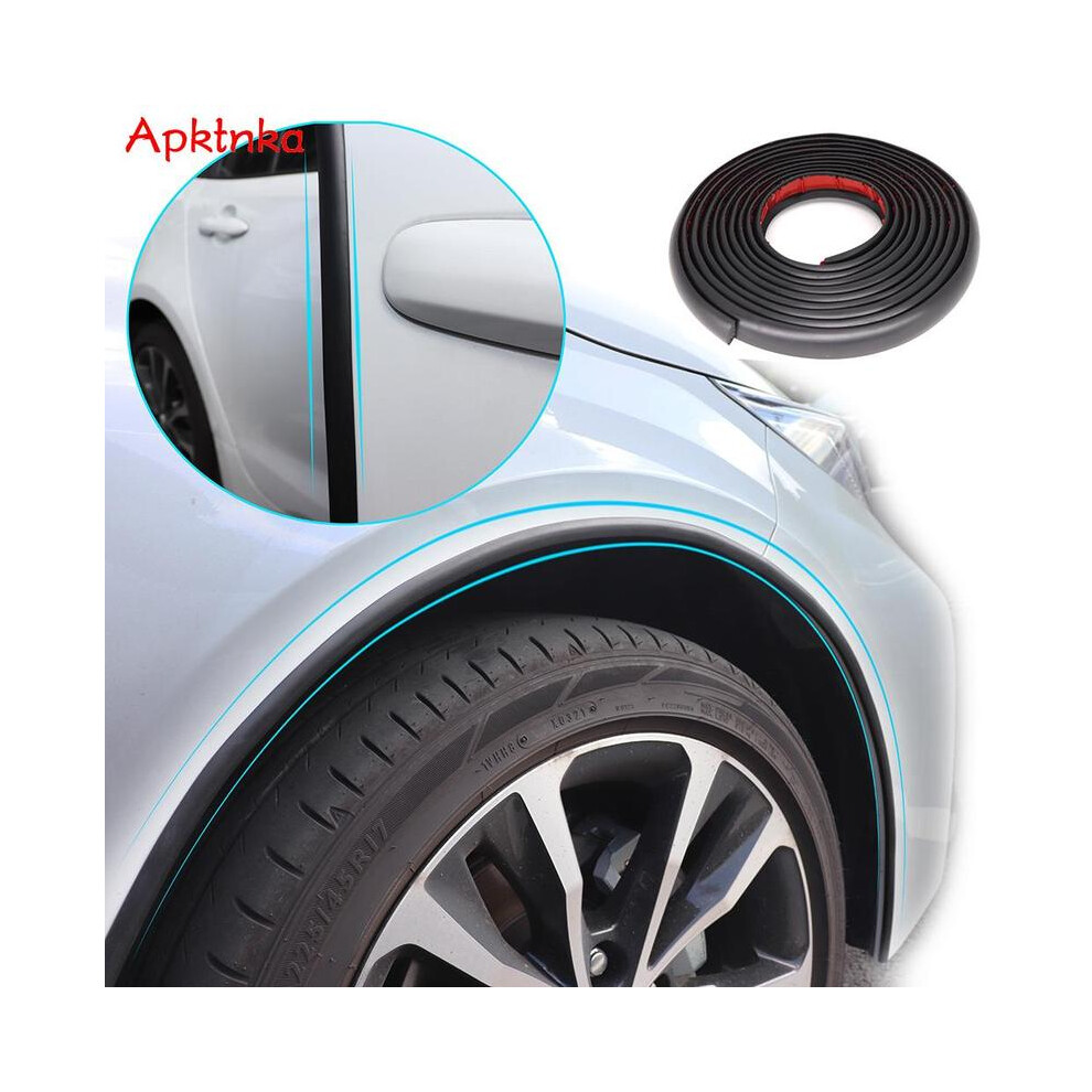 300Cm Universal Car Rubber Mud Flaps Splash Guard Fender Flare Extension Black 9486291606342