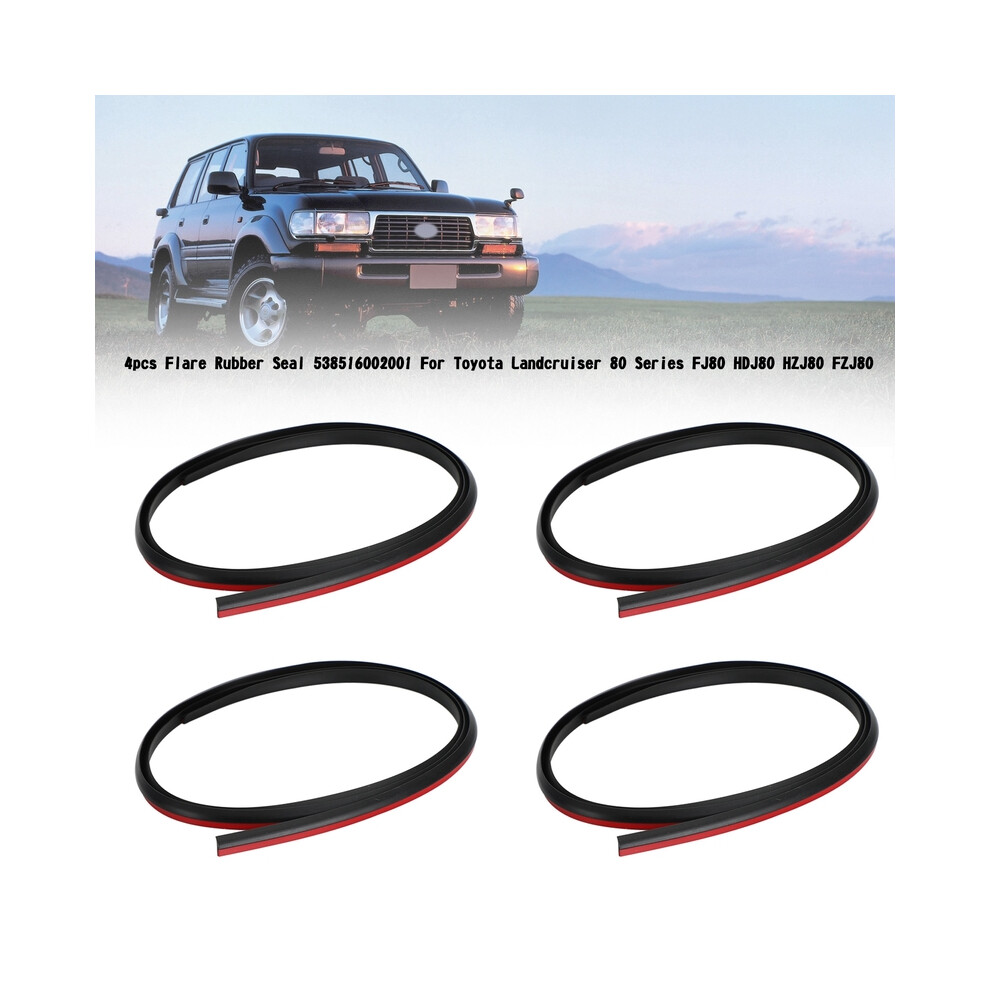 Artudatech 4X Flare Rubber Seal 538516002001 For Toyota Landcruiser 80 9486291610288