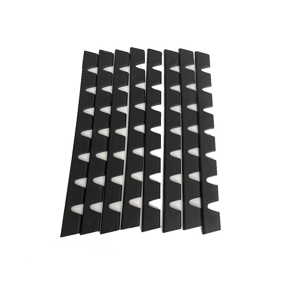 8Pcs/Box Universal Bumper Lip Scrape Strip Diy Scratch Guard Kit Black 9486291614682