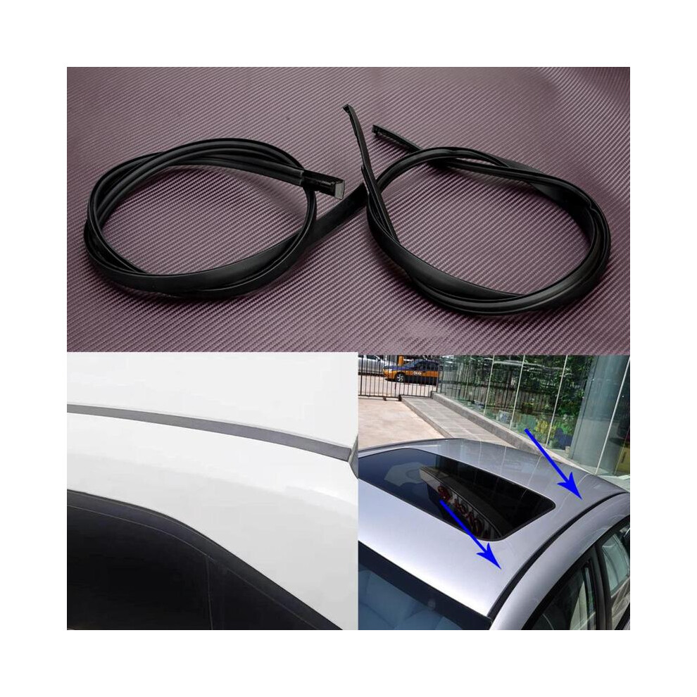 1 Pair Left Right Side Car Roof Trim Molding Strips Rubber Fit For Toyota 9486291620812