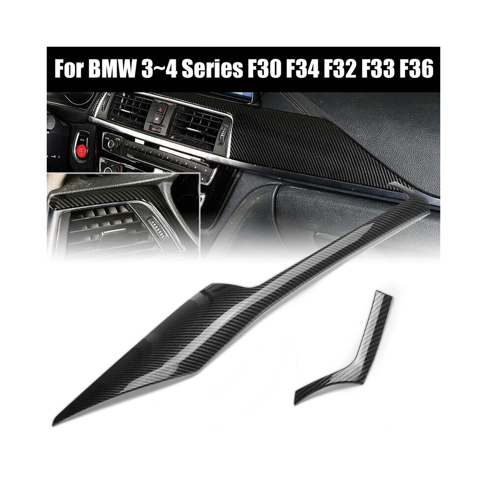 Carbon Fiber Look Interior Abs Trim Center Control Panel Trim For Bmw 9486291629587