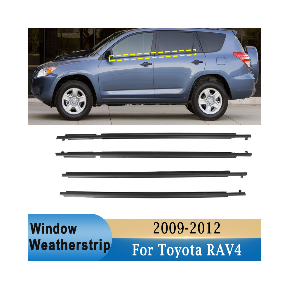 4Pcs Car Window Glass Weatherstrip Belt Trim Front Rear Outer Windows 9486291630576