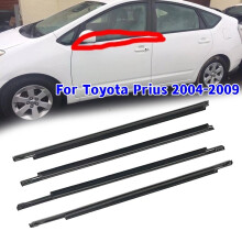 4Pcs/set Window Outer Weatherstrip Side Door Glass Rubber Belt Moulding