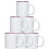 (White, 6PCS) Plain Sublimation Mug 2 Tone Heat Press Tea Coffee Cup 1