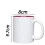 (White, 6PCS) Plain Sublimation Mug 2 Tone Heat Press Tea Coffee Cup 4