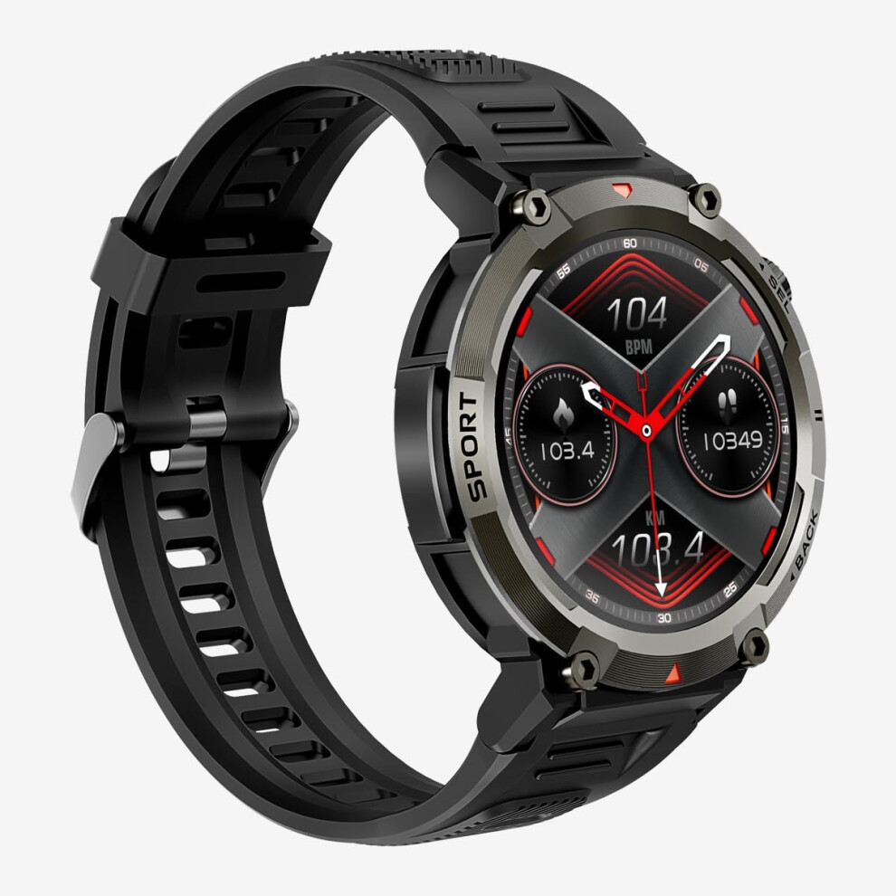 Smart Watch(Answer/Dial Calls) Newest Bluetooth Tactical Smartwatch For Android And Iphone Waterproof Sleep Monitoring Tracker With Sleep/Ai Voice 7386060757355