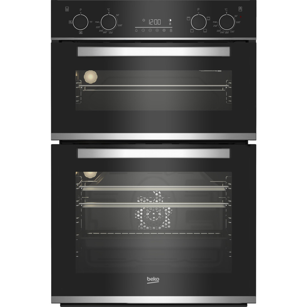 Beko bPRO 500 Built In Electric Double Oven - Black - A/A Rated