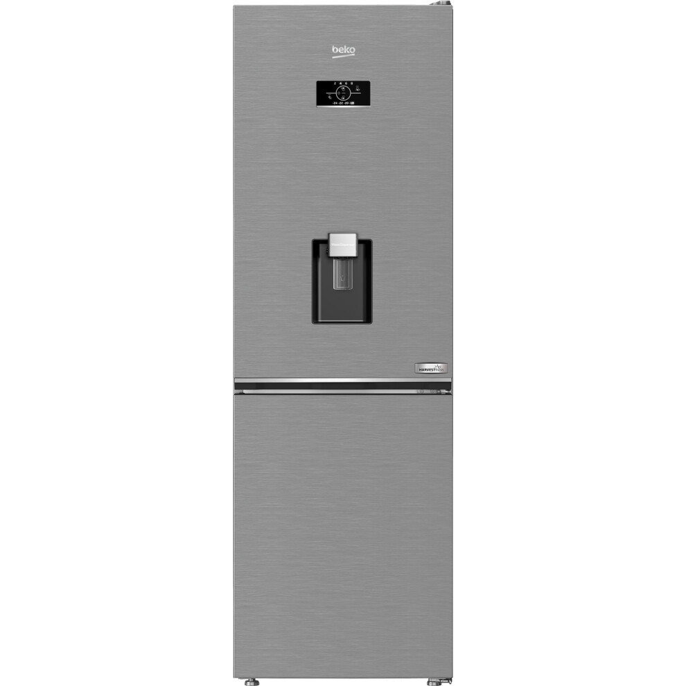 Beko HarvestFresh 60/40 Fridge Freezer - Stainless Steel Effect - E Rated