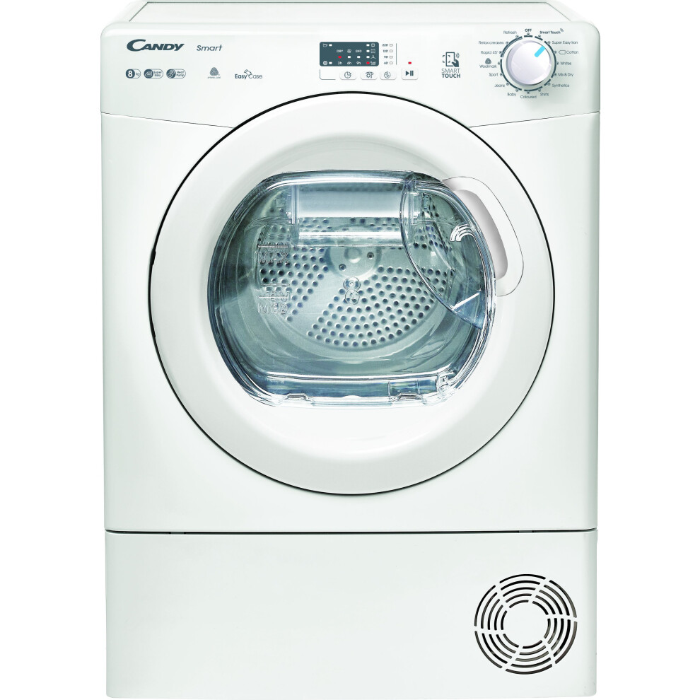 Candy Smart CSE H8ELE-80 8Kg Heat Pump Tumble Dryer - White - A+ Rated