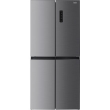 Beko HarvestFresh American Fridge Freezer - Stainless Steel Effect - D Rated