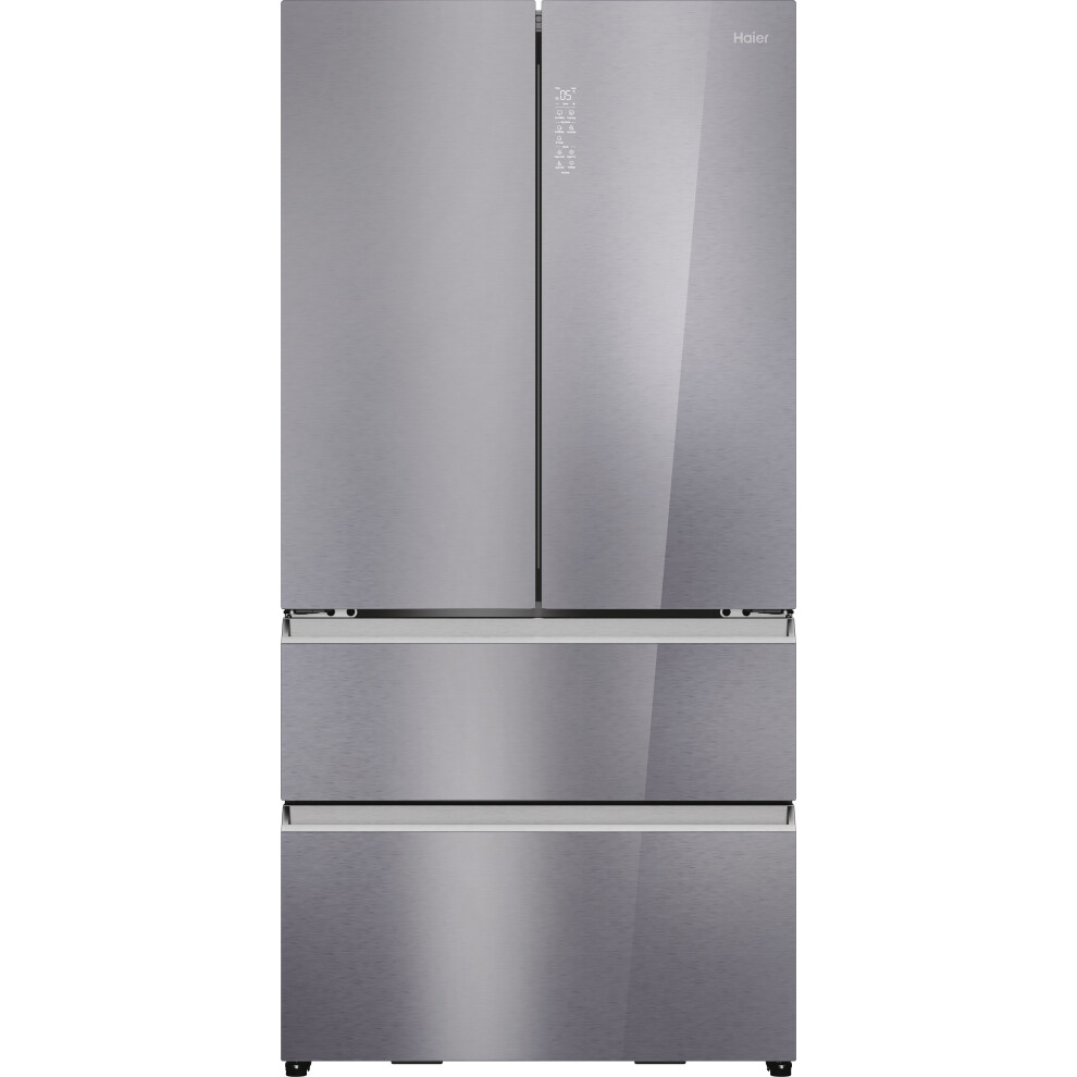 Haier Series 7 American Fridge Freezer - Stainless Steel - E Rated