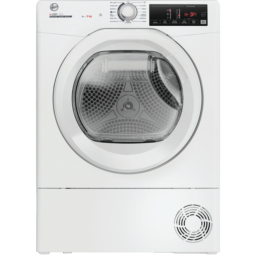 Hoover H-Dry 350 Heat Pump Tumble Dryer 9kg in White with Wi-Fi and hOn App Connectivity - Image 6