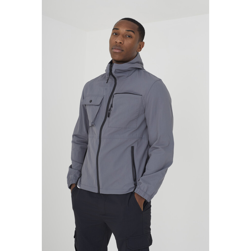 Men's spring jacket with hood best sale