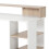 Homcom HOMCOM Multi-Storage & Workstation Desk Table Storage Shelves Home Office Oak 7