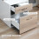 Homcom HOMCOM Multi-Storage & Workstation Desk Table Storage Shelves Home Office Oak 6
