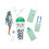 Barbie Poup   e Barbie Pop Reveal Bubble Tea Series au th    vert et accessoires 3