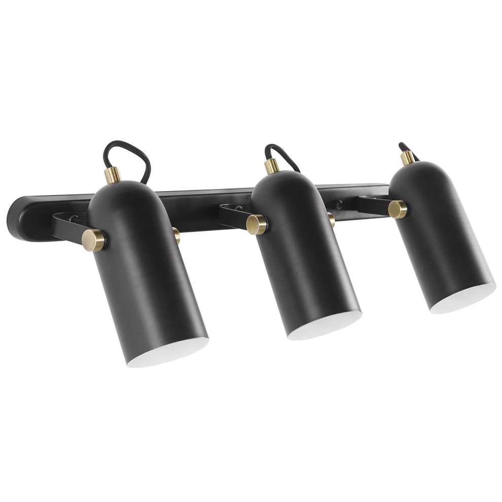 3 Light Spotlight TYRIA Adjustable Metal Black