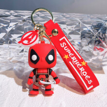 (Deadpool) Unique Keychains In Silicone For Friends Featuring Popular Heroes