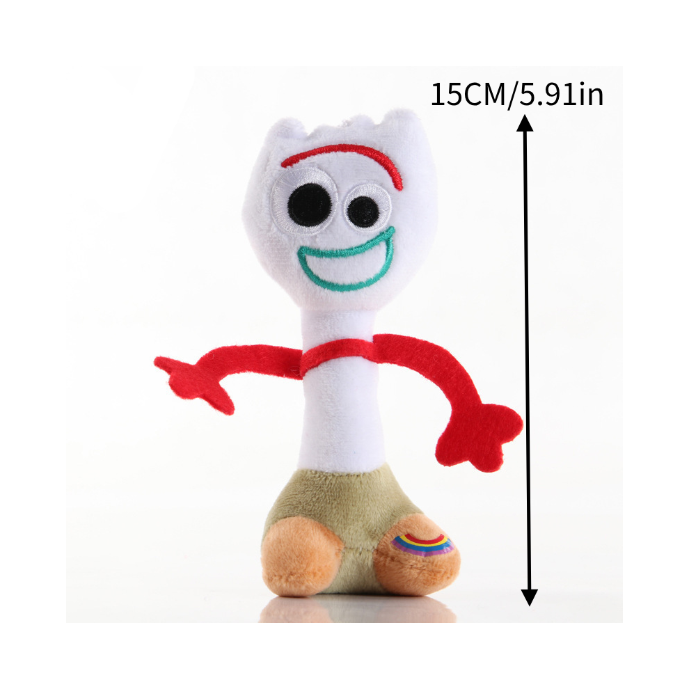 Dinamr (15Cm/5.91In) Toy Story 4 Forky Figure Plush Toy Cartoon Stuffed Doll Gift Decoration