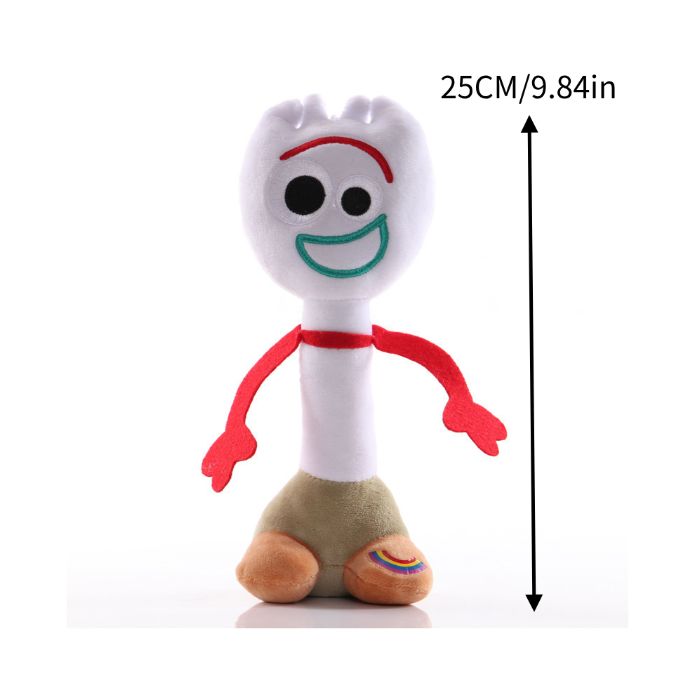 Dinamr (25Cm/9.84In) Toy Story 4 Forky Figure Plush Toy Cartoon Stuffed Doll Gift Decoration