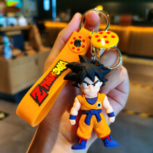 (2nd Goku) Lovable Dragon Ball Z Silicone Keychain Sweet Goku Keyring Perfect For Graduations And Holidays