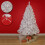 (12FT) White Artificial Bushy Pine Christmas Tree 1