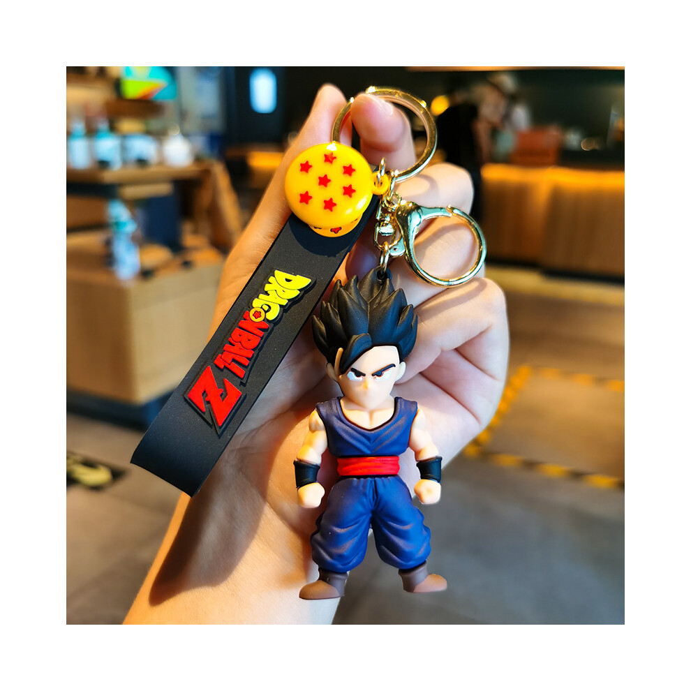 (StyleC) Goku Cute Dragon Ball Keychain Soft Silicone Phone Bag Charm Fun Party Favor