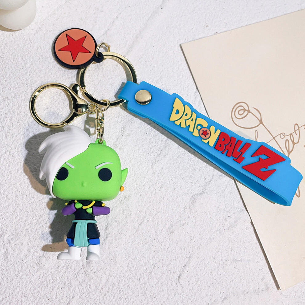 (StyleBB) Goku Cute Dragon Ball Keychain Soft Silicone Phone Bag Charm Fun Party Favor