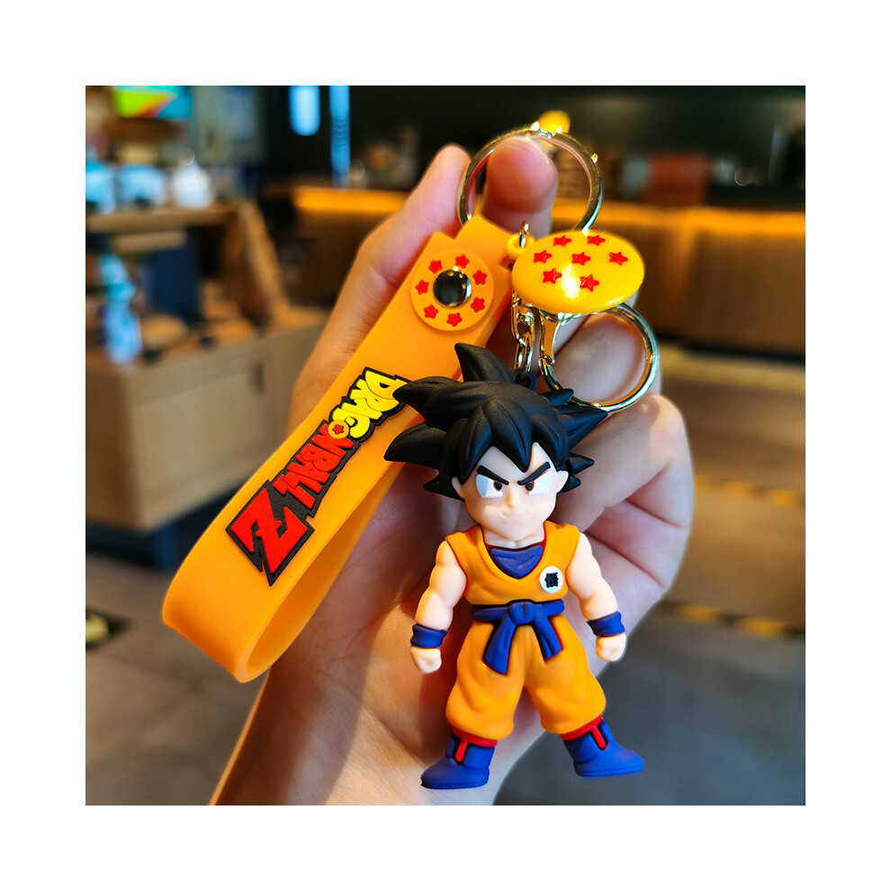 (StyleA) Goku Cute Dragon Ball Keychain Soft Silicone Phone Bag Charm Fun Party Favor