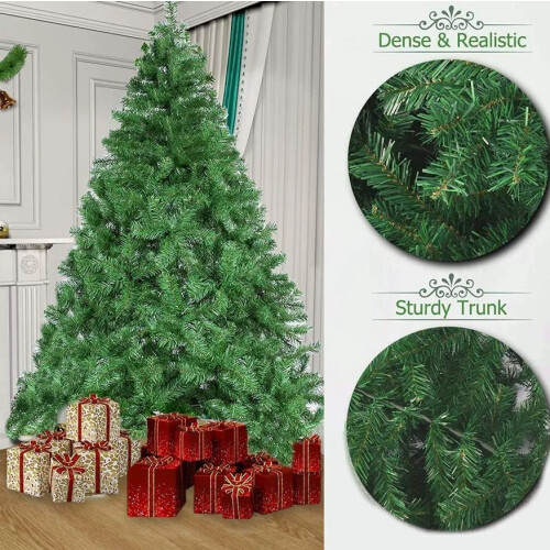 5ft Artificial Christmas Tree - Large Bushy Xmas Tree with Metal Stand