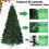5ft Artificial Christmas Tree - Large Bushy Xmas Tree with Metal Stand 6