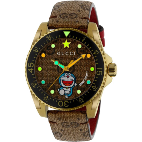GUCCI Gucci YA136335 Dive Doraemon Collaboration Ladies Watch
