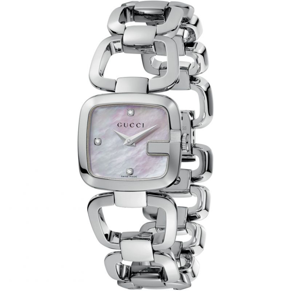 Gucci YA125502 Silver Ladies Mother of Pearl Watch