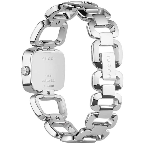GUCCI Gucci YA125502 Ασημί γυναικείο ρολόι από φίλντισι 2