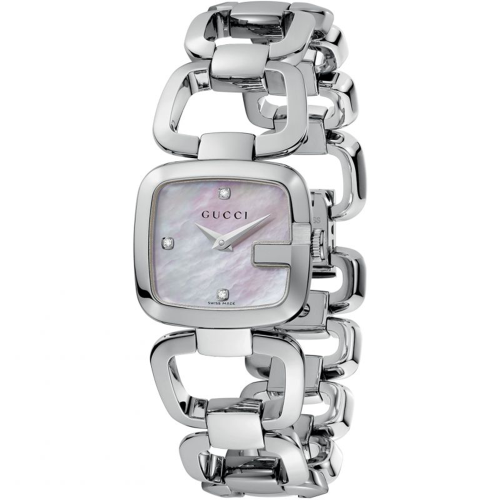 GUCCI Gucci YA125502 Ασημί γυναικείο ρολόι από φίλντισι 1