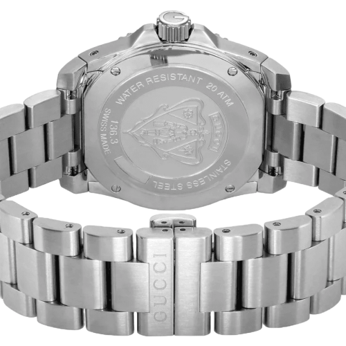 GUCCI Ανδρικό ρολόι Gucci YA136311 Dive 40mm από ανοξείδωτο χάλυβα 2
