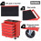 Durhand DURHAND Roller Tool Cabinet Stoarge Box 5 Drawers Garage Workshop Chest Red 4