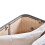 Homcom HOMCOM 100L Wood Laundry Basket A Compartment Flip Lid Removable Lining Grey 7
