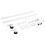 Homcom HOMCOM 6FT Steel Sliding Barn Door Hardware Track Kit Rail Roller Track System 7