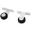Homcom HOMCOM 6FT Steel Sliding Barn Door Hardware Track Kit Rail Roller Track System 4