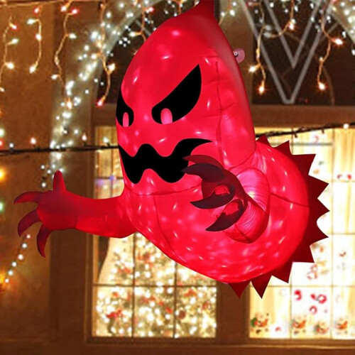 Halloween Inflatable Ghost with LED Light Outdoor Decorations
