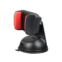 (Red) Mobile Stand Phone Car Suction Cup Car Navigation Stand 360 Degrees Rotation