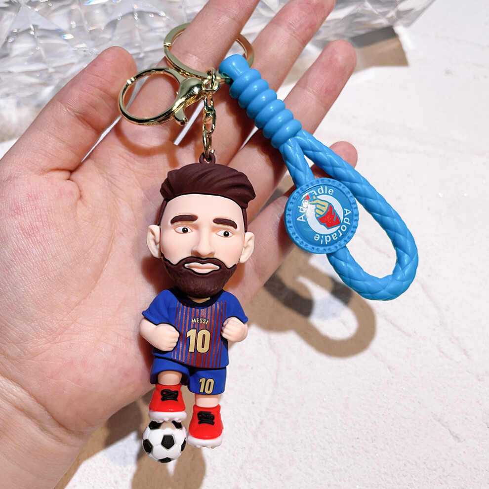 Dinamr (Jersey B) Stylish Messi Football Keychain Perfect Gift For Soccer Fans And Collectors Not,Specified