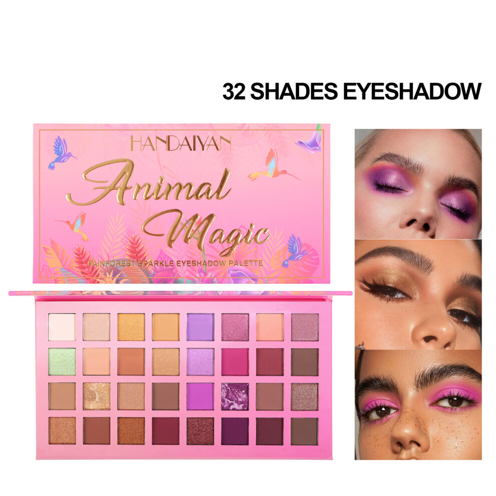Multicoloured 32 Colors Eyeshadow Palette Waterproof Lasting Eye Makeup
