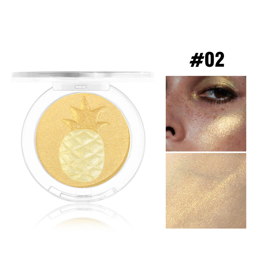 (02#) Face Highlighter Makeup Palette Longlasting Shiny