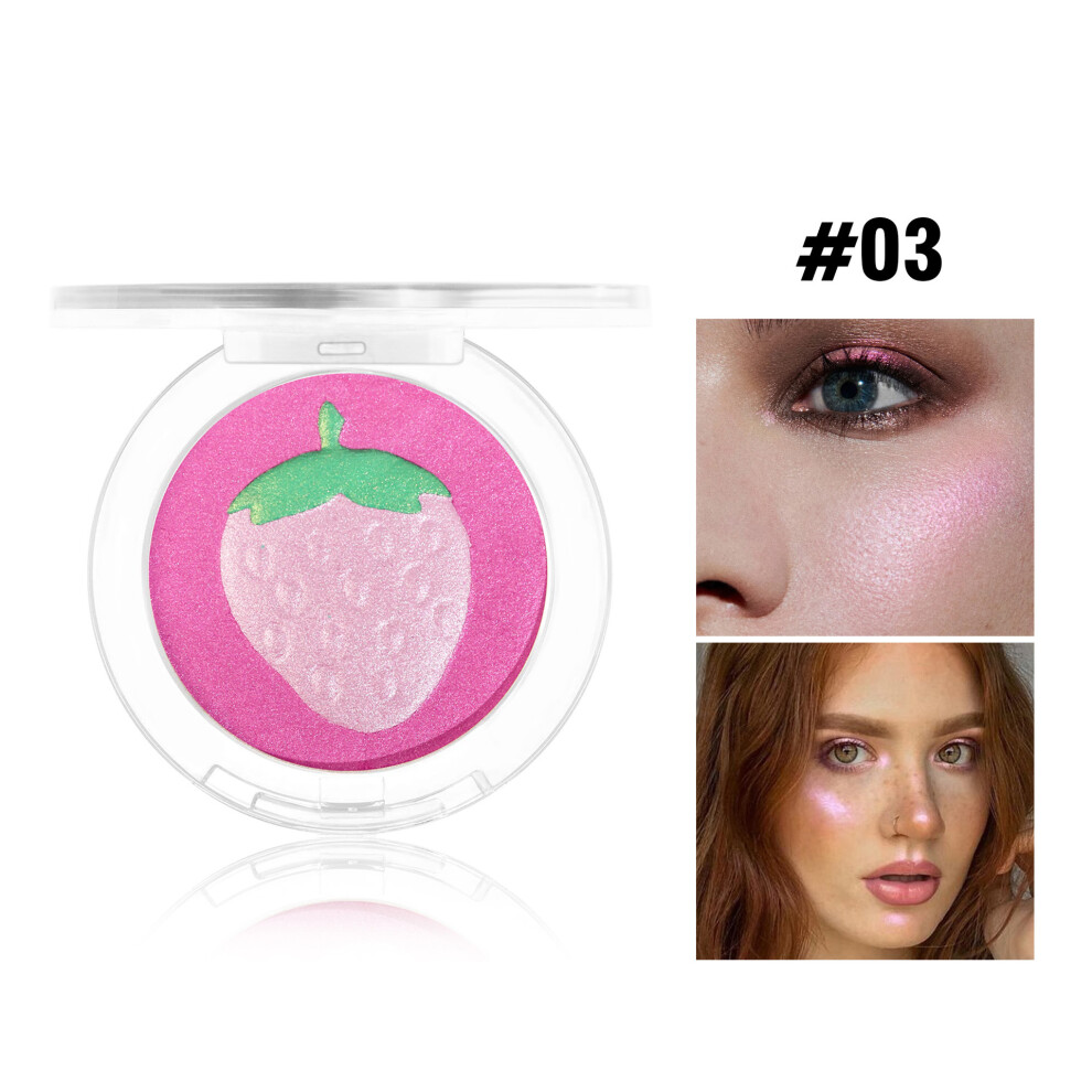 (03#) Face Highlighter Makeup Palette Longlasting Shiny