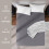 Imperial Rooms (Grey, King) Luxury Fitted Sheet Single Double King Bed Sheets 3
