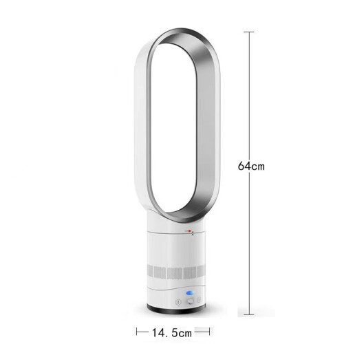 (Silver) 65CM Bladeless Fan AirFlow Cooling Fan Office Home