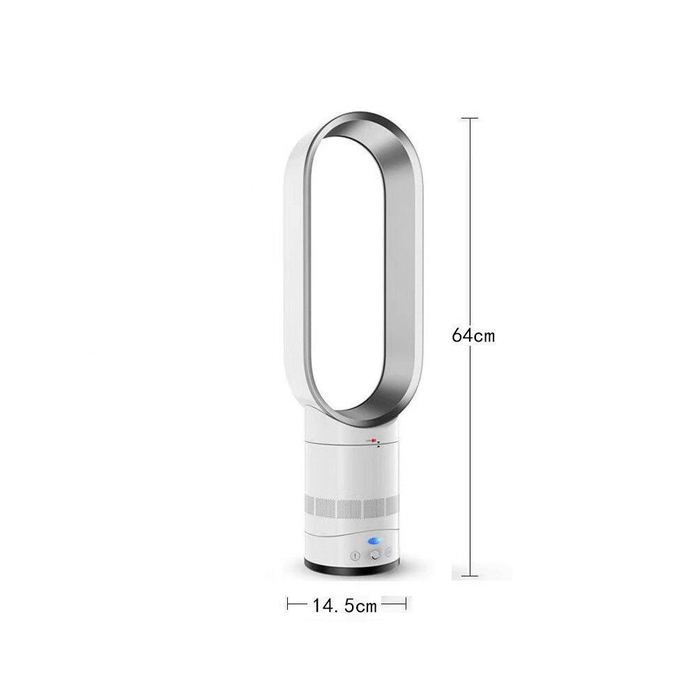 (Silver) 65CM Bladeless Fan AirFlow Cooling Fan Office Home