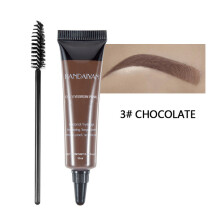 (3# CHOCOLATE) Waterproof Lasting Eyebrow Tint Gel with Brush